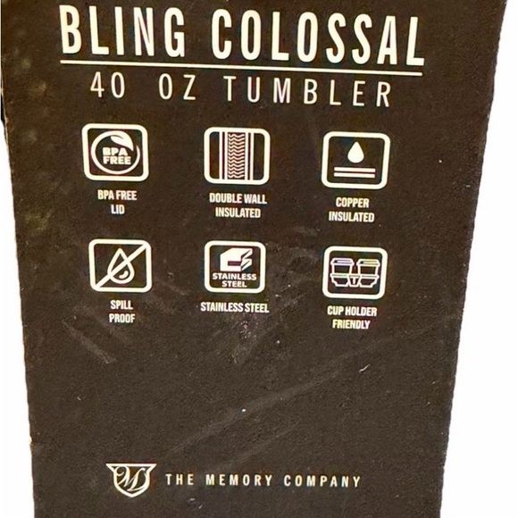 Seahawks Rhinestone Tumbler with Handle 40oz - Picture 6 of 7